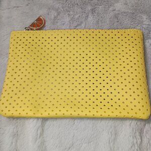 ❤️5 for $20❤️ IPSY June 2022 Glam Bag SHOW YOUR COLORS Yellow with Orange Slice